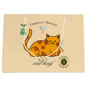 Cat Loaf Funny Large Gift Bag