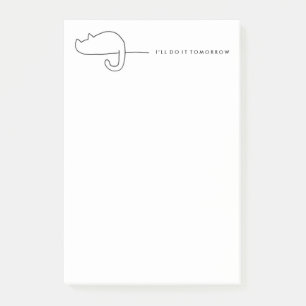 Cat Loaf Sketch Procrastinator Portrait Notepad