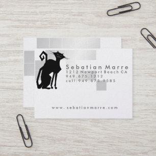Cat Logo Design - Business Card Platinum