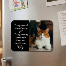 Cat Loss Memorial Personalized Photo Pet Name