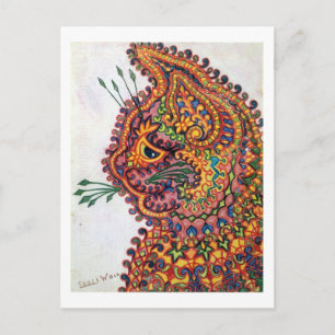 Cat, Louis Wain Postcard