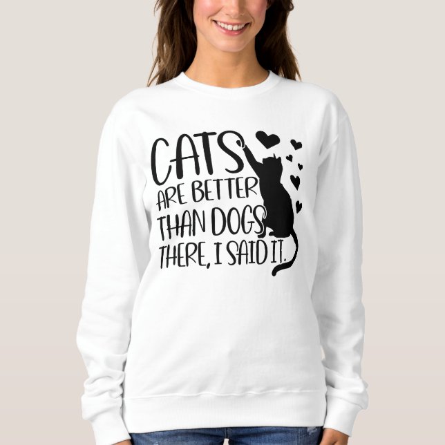 Cat Love T-Shirt Sweatshirt (Front)
