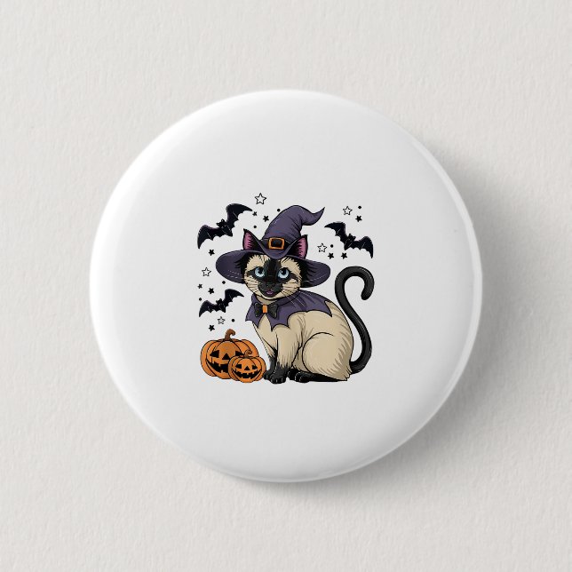Cat Lover  2 Inch Round Button (Front)