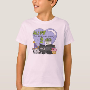Cat Lover 2nd Birthday Tshirts and Gifts