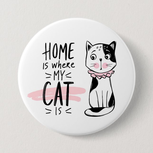 Cat Lover  3 Inch Round Button (Front)
