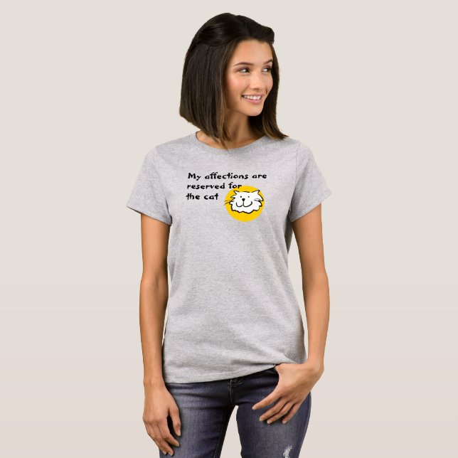 Cat Lover Affections Cat Owner T-Shirt (Front Full)