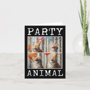 Cat Lover Animal Themed Happy Cat Birthday  Card