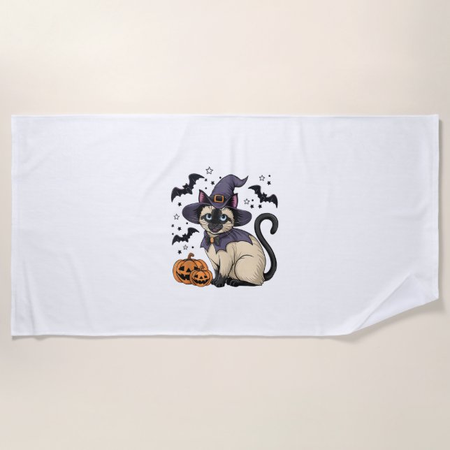 Cat Lover  Beach Towel (Front)