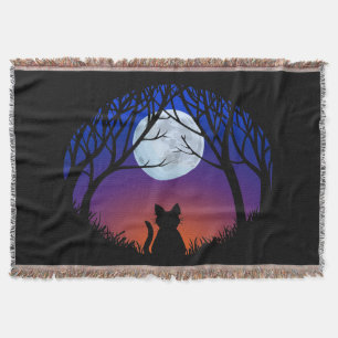Cat Lover Blanket Le Chat Fat Cat Throw Blanket