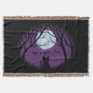 Cat Lover Blanket Le Chat Fat Cat Throw Blanket