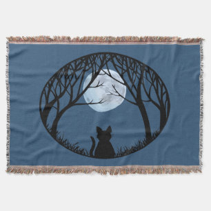 Cat Lover Blanket Le Chat Fat Cat Throw Blanket