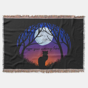 Cat Lover Blanket Personalized Cat Throw Blanket