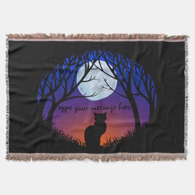 Cat Lover Blanket Personalized Cat Throw Blanket (Front)