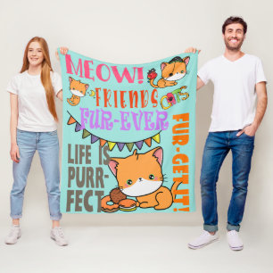 Cat Lover Blanket - Ultra Soft Fuzzy Throw Gift