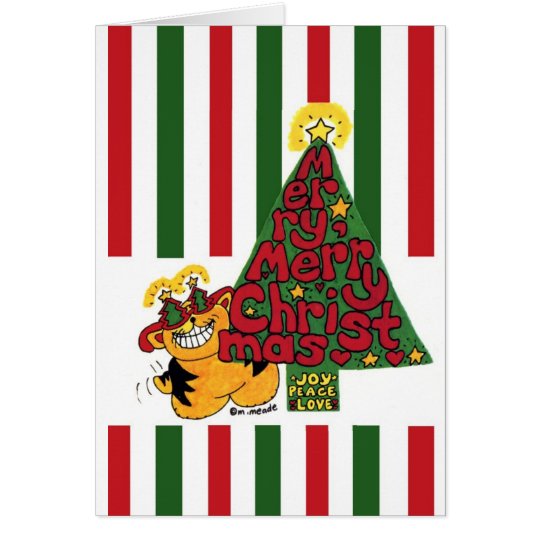Cat Lover Christmas Card