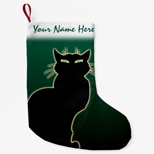 Cat Lover Christmas Stocking Customized Stocking (Front)