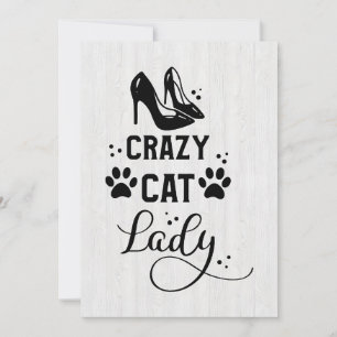 Cat Lover Crazy Cat Lady Holiday Card