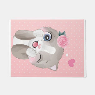 Cat Lover   Cute Little Kittens Doormat
