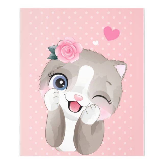 Cat Lover | Cute Little Kittens Photo Print (Front)