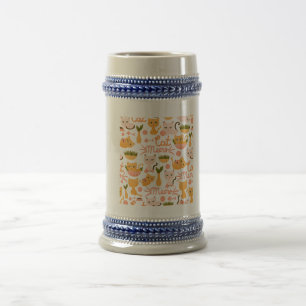 cat lover design beer stein