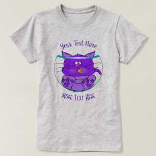 CAT LOVER Funny Cat in Fishbowl T-Shirt