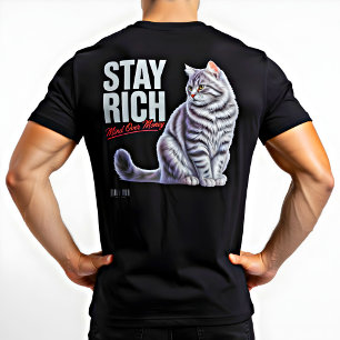Cat Lover Funny Money Mindset Gift Shirt
