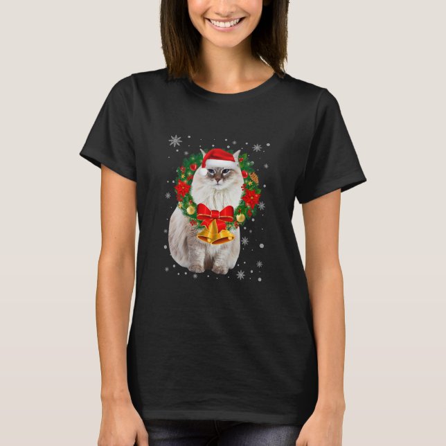 Cat Lover Funny Siberian Tree T-Shirt (Front)