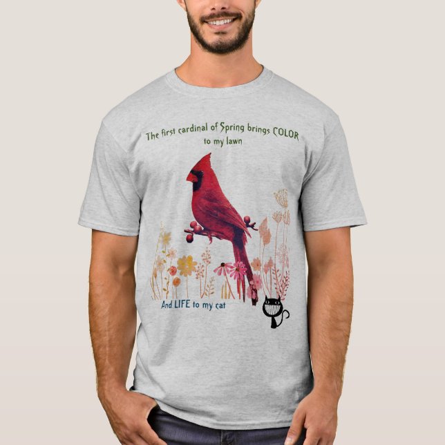 Cat Lover Funny  - Spring Colours  T-Shirt (Front)