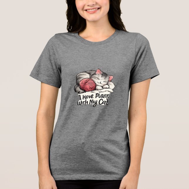 Cat Lover Graphic Collection Tri-Blend Shirt (Front)