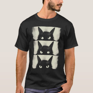 Cat Lover, Grumpy Black Kitten, Cat Mom, Cat Dad T-Shirt