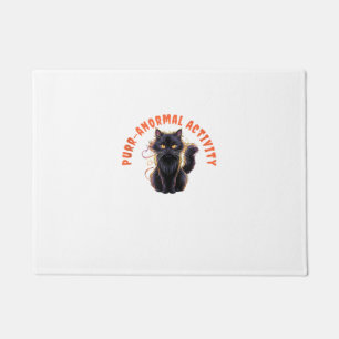 Cat Lover Halloween Purr-anormal Activity Spooky C Doormat