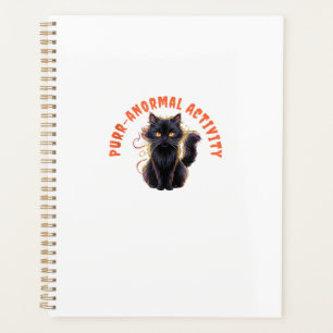 Cat Lover Halloween Purr-anormal Activity Spooky C Planner