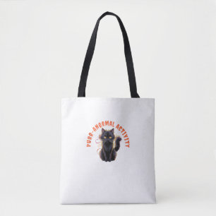 Cat Lover Halloween Purr-anormal Activity Spooky C Tote Bag