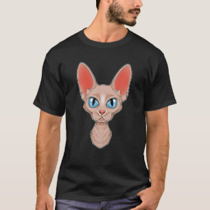 Cat Lover I Cat Face I Sphynx Cat T-Shirt