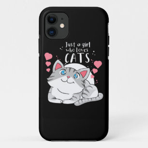 Cat Lover Just A Girl Who Loves Cat iPhone 11 Case