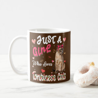 Cat Lover Just A Girl Who Loves Tonkinese Cats Coffee Mug