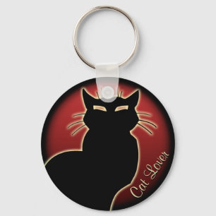 Cat Lover Keychain Cat Key Chains Customizable