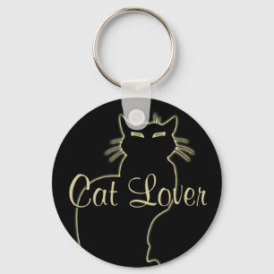 Cat Lover Keychain Cat Key Chains Customizable