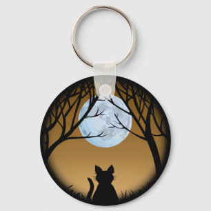 Cat Lover Keychain Fat Cat Key Chains Customizable