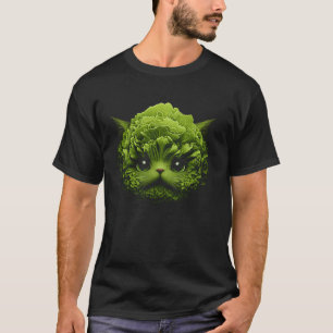 Cat Lover Lettuce Head Kitty Whiskers Paws Feline T-Shirt