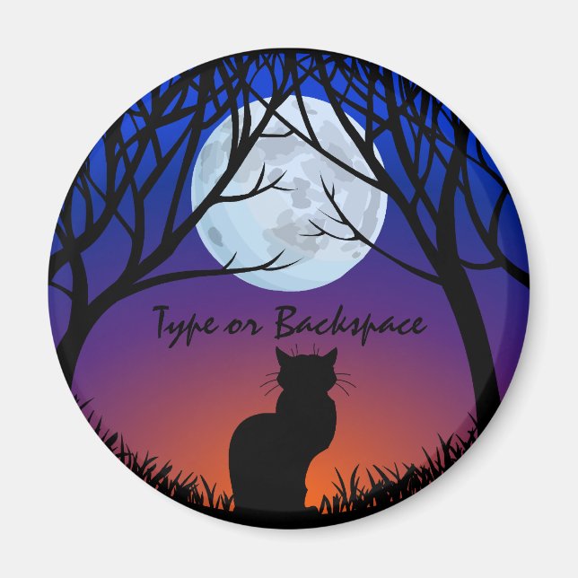 Cat Lover Magnet Cat Art Fridge Magnet Customize (Front)