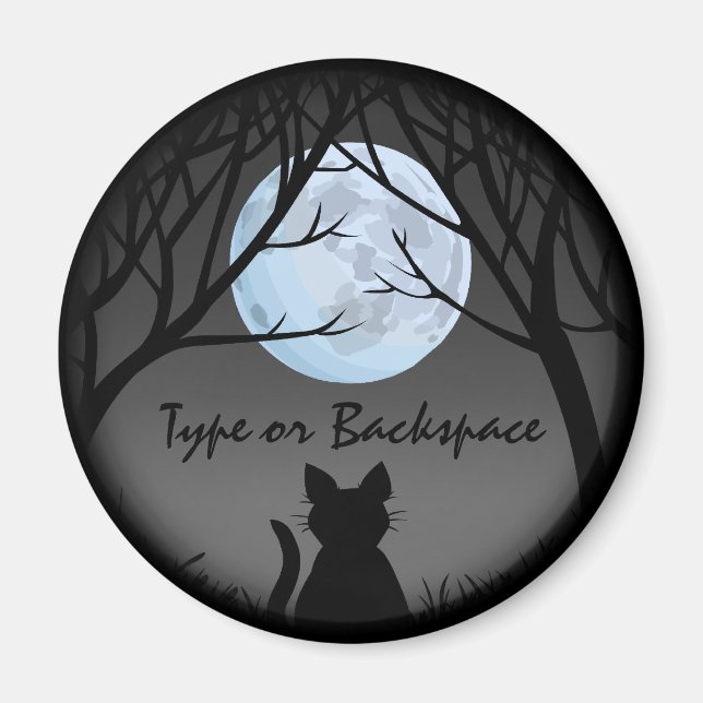 Cat Lover Magnet Fat Cat Fridge Magnet Customize (Front)