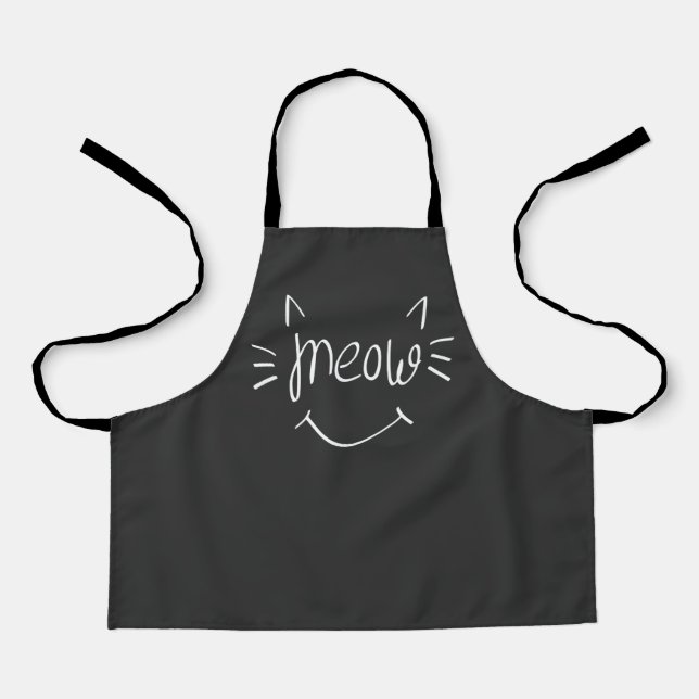 Cat Lover Meow   Apron (Front)