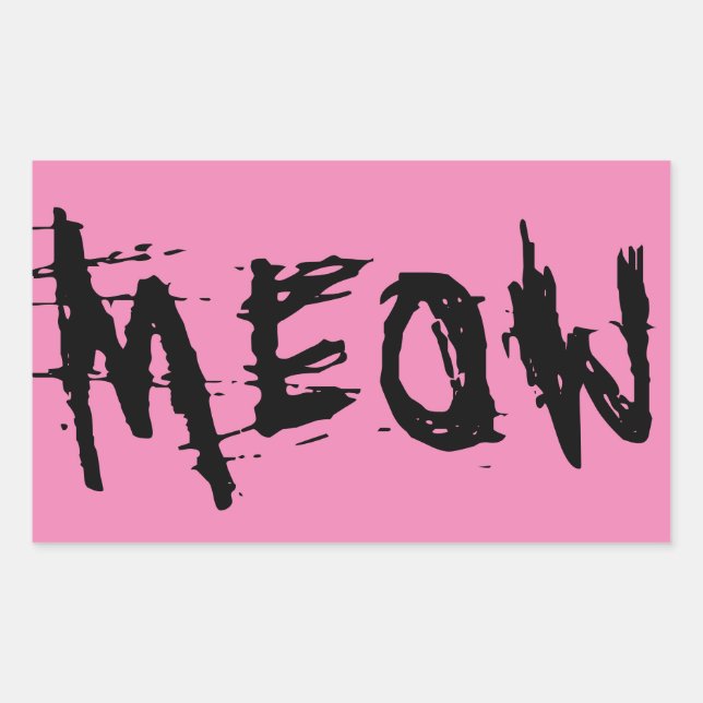 Cat Lover, MEOW stickers (Front)