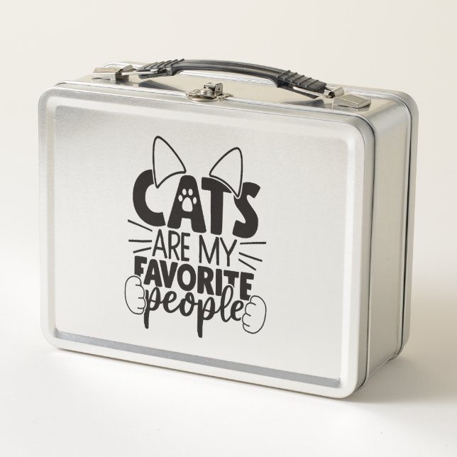 Cat Lover    Metal Lunch Box (Front)