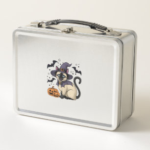 Cat Lover Metal Lunch Box