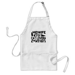 Cat Lover Midwife Standard Apron