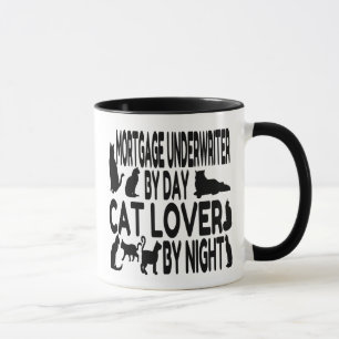 Cat Lover Mortgage Underwriter Mug