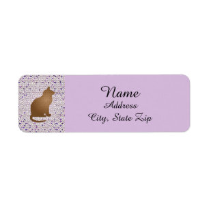 Cat Lover Mosaic Purple Pet Owner Kitty