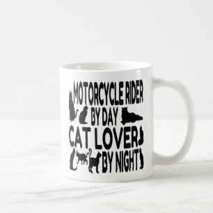 Cat Lover Motorcycle Rider Coffee Mug